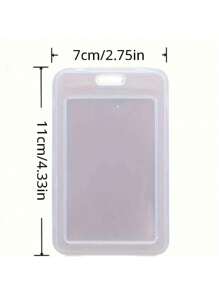 10pcs Horizontal Waterproof Clear ID Card Sleeves: Secure Your Bank Cards & IDs! Back To School - White - View 17