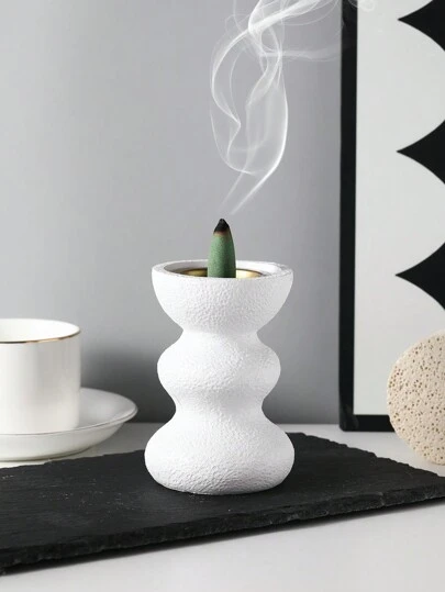 1 件树脂创意极简主义螺旋香炉，节日情调装饰，客厅、卧室、办公室、酒店桌面的家居装饰，情人节、母亲节、感恩节，最佳节日礼物 Rama