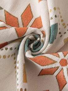 1 件波西米亚风提花雪尼尔沙发套 - 几何刺绣，防滑，沙发巾，宠物友好型，多用途家具保护套，适用于卧室客厅办公室 - 兼容多种沙发类型