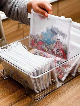 1/5pcs A4/A5/A6 Mesh Zipper Bag File Folders, Multipurpose Storage Bags, School & Office Supplies Pencil Case, Transparent Zipper File Folder Mesh Bag, Building Blocks Toy Storage Bag, High Capacity Craft Small Items Set, Receipt Office File Storage Bag With Zipper, Suitable For Documents/Files/Archives, Waterproof Snap Pocket, School/Office Supplies Back-To-School, For Toys, Documents And Stationery - Durable Fabric Storage Bags, Suitable For Home & Nursery Essentials, Women's Gifts, Men's Gifts