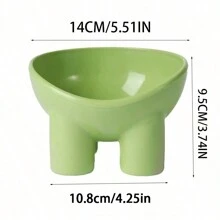 Bát ăn cho thú cưng chống tràn, bảo vệ cổ, thích hợp cho mèo, chó Teddy, bát đựng thức ăn và nước cho chó mèo - Nhiều màu - Xem 2
