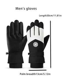 Gants de ski d'hiver femme, doublure thermique, épais, écran tactile, coupe-vent, imperméable, gants chauds pour le cyclisme et les activités de neige