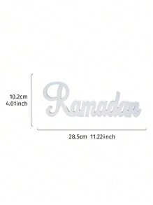 1 szt. Kreatywny prosty biały materiał Sheevs Board EID Mubarak i stojak na listy Ramadan Mubarak, dekoracja, 5,2 * 11 cali, nowoczesny minimalistyczny design, dekoracyjne rzemiosło na obchody święta Ramadan, piękny prezent na Eid Al-Fitr w domu, dekoracja imprezy i spotkania Ramadan Kareem - Ozdoby z literami - Zobacz 8