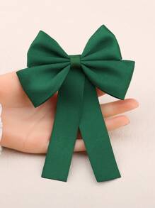 1pc Women's Solid Color Sweet Collegiate Style Bow Tie, Suitable For Daily Life And School Accessories Women Valentine's Day Valentines - Multicolor - View 17