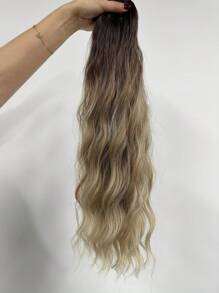 Clip In Hair Extensions 22 Inch 7 PCS Set Lange Water Wave Hair Extension Synthetische Haarstukken Voor Vrouwen Meisjes Dagelijks Gebruik Kerstpruik