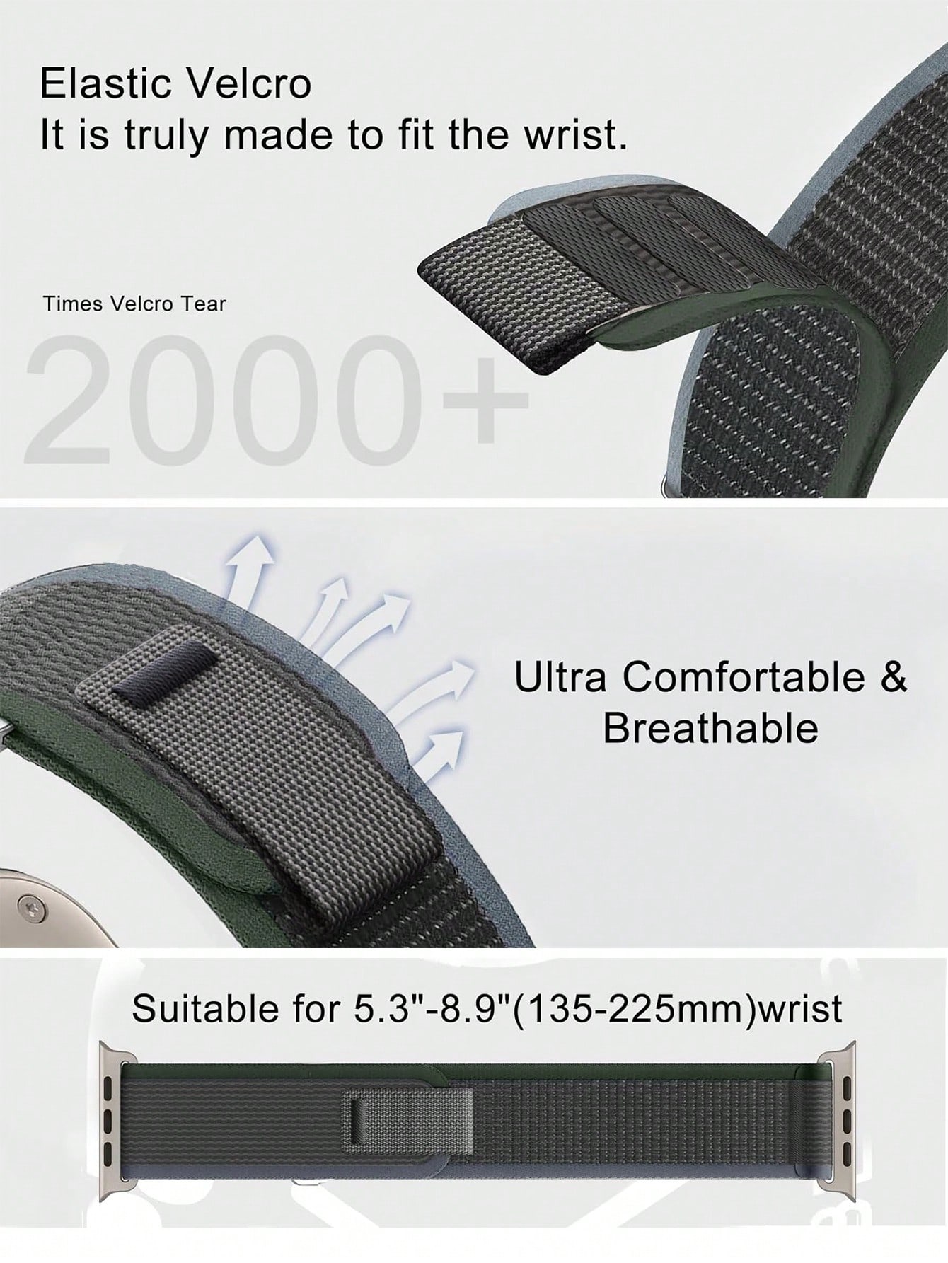 1 حزام ساعة متوافق مع ساعة آبل للرجال والنساء، ريا...