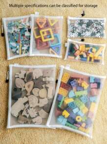 1/5 件 A4/A5/A6 网状拉链袋文件夹、多用途储物袋、学校和办公用品铅笔盒、透明拉链文件夹网袋、积木玩具储物袋、大容量工艺小物件套装、带拉链的收据办公室文件储物袋、适用于文件/档案、防水按扣口袋、学校/办公用品返校、适用于玩具、文件和文具 - 耐用面料储物袋、适用于家庭和托儿所必需品、女士礼物、男士礼物 - 彩色 - 查看 10