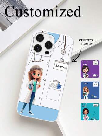 כיסוי טלפון זכוכית מותאם אישית אחד עם שם תואם ל-Apple 15 Pro Max/17 Pro Max, S24 Ultra, OnePlus ודגמים נוספים