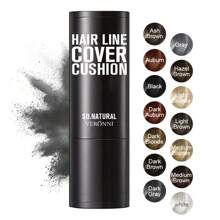 VERONNI 发际线轮廓粉棒,发际线阴影粉头发蓬松粉轮廓发际线填充前额发际线,临时发际线粉棒适用于稀疏头发 - 彩色 - 查看 2