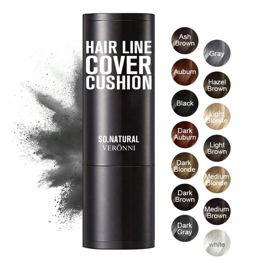 VERONNI 发际线轮廓粉棒，发际线阴影粉头发蓬松粉轮廓发际线填充前额发际线，临时发际线粉棒适用于稀疏头发