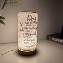 简约 LED 暖光纯色布艺灯罩台灯、床头灯、USB 供电 - 为卧室增添温馨氛围，是送给家人的绝佳礼物