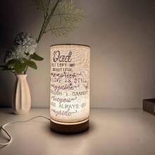 简约 LED 暖光纯色布艺灯罩台灯、床头灯、USB 供电 - 为卧室增添温馨氛围，是送给家人的绝佳礼物