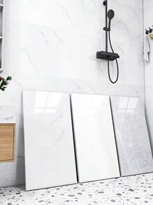 10 Stück 1,8 m² 3D weiße Marmor-Muster Keramik Fliesenaufkleber, wasserfest und feuchtigkeitsgeschützt, ideal für Küche und Badezimmer, Aluminium-Kunststoff-Wandaufkleber, Renovierungsaufkleber Abziehbare Wandpaneele, Tapete, Tapeten, Frühlingsdeko Artikel um Ihr Zuhause aufzufrischen, Rama Dekoration Aufkleber - Verschiedenfarbig - Übersicht 1