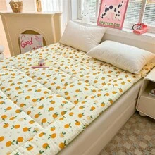 Gewatteerde matrasbeschermer/topper, matras voor thuisgebruik, futonkussen, dubbelzijdig zacht matras voor studentenhuisvesting. (Houd er rekening mee dat het werkelijke product enigszins kan afwijken van de afbeelding vanwege compressie en belichting, wat een normaal verschijnsel is na ontvangst van de goederen.)