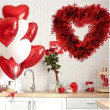 2 peças de guirlanda multicolorida para decoração de dia dos namorados, artigos para festa em formato de coração, decoração de parede, decoração de porta com cena de festival, dia dos namorados, decorações para dia dos namorados, presentes para dia dos namorados, decoração para casa, decoração de quarto, decoração de parede