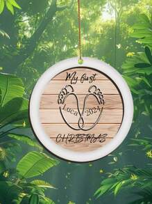 个性化木制宠物爪子装饰可定制名字年份和特殊信息，非常适合宠物爱好者的第一个或纪念性木质设计，非常适合节日树装饰，独特的纪念品，珍贵的回忆，以时尚的方式庆祝你的毛茸茸的朋友