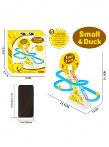 1 Set Kids Duck Climbing Stairs Track Toy, Cute Duck Slide Early Education Intelligence Toy, Children's Christmas Gift - Stair Climbing Duck [gift Box] - View 10
