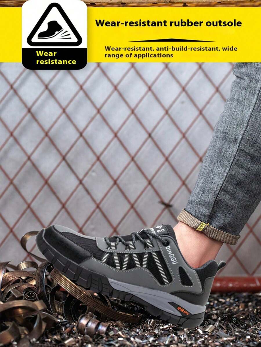 AlkYutd Damen Sicherheitsschuhe Mit Stahlkappe - Leichte Chunky Sneaker Für Arbeit & Freizeit