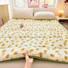 Gewatteerde matrasbeschermer/topper, matras voor thuisgebruik, futonkussen, dubbelzijdig zacht matras voor studentenhuisvesting. (Houd er rekening mee dat het werkelijke product enigszins kan afwijken van de afbeelding vanwege compressie en belichting, wat een normaal verschijnsel is na ontvangst van de goederen.)