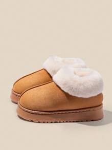 Chaussures hautes chaudes et moelleuses pour hommes, chaussons d'intérieur doublés avec du duvet, chaussures d'hiver anti-froid, bottes de neige unisexes pour porter à l'extérieur, automne/hiver
