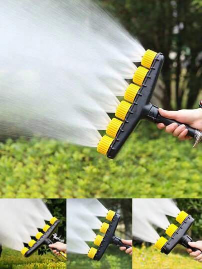 1pc Home Garden Agricultural Mist Nozzle, PP Material Multi-Nozzle Adjustable Sprayer High Flow Garden Sprinkler, Flower Farm Lawn Vegetable Irrigation Spray Watering Device