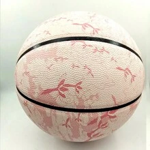 SIANGON 1 件粉色情人节礼物 PU 皮革手工篮球，耐磨室内/室外训练 - 淡粉紅色 - 查看 7