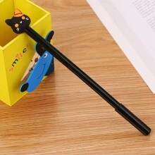 4 支创意文具猫爪凝胶笔，带橡胶头，黑色墨水卡通学生笔，返校用品，卡哇伊文具，学校用品，书写笔 - 混合色 - 查看 8