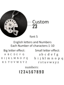 1pc Silver Rose Gold Custom Football Fan Name And Number Necklace Stainless Steel Hollow Helmet Pattern Pendant Chain, Athlete Sports Accessories Valentine's Day Gift Fashion Party Accessories Ladies Birthday Gift Christmas Gift - Multicolor - View 3