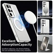 High Quality Compatible Magnetic Wireless Charging Phone Case Compatible With OPPO/Honor/Redmi/ Galaxy S25 Ultra, S25+, S25 EDGE, S24 Ultra, S24+, S24 FE, S23 Ultra, S23+, S23 FE, M55S, M55, M15, M05, F15, F14, F05, A56, A55, A36, A35, A26, A25, A16, A15, A06S, A06, A05S, A05 And Pixel, Redmi And Poco