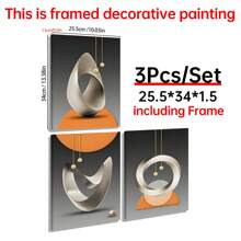 3-delige set wanddecoraties voor woonkamer en slaapkamer, woondecoratie, nieuwjaarscadeaus voor haar/hem, canvasprints zonder lijst, posters voor de kamer, maximalistische wanddecoratie, esthetische kamerdecoratie, spullen voor kamerdecoratie, woonkamer, slaapkamer, kantoordecoratie
