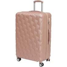 28" Large Suitcases On 4 Wheels Lightweight Hard Shell Luggage Durable Check In Hold Luggage Built-In 3 Digit Combination Travel Suitcase Suit Case Travel Luggage Waterproof - Rose Gold - View 1