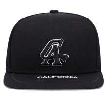 1pc Unisex Fashionable Gothic Letter Embroidery Adjustable Baseball Cap, Outdoor Sun Protection Casual Hat For Lovers, Spring/Summer/Autumn/Winter