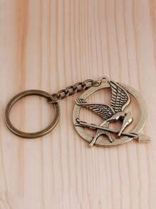 1PC-The Katniss Everdeen Cosplay Prop Replica Key Chain For Hunger Games Movie Enthusiasts - A Symbol Of Rebellion And Hope - Multicolor - View 8