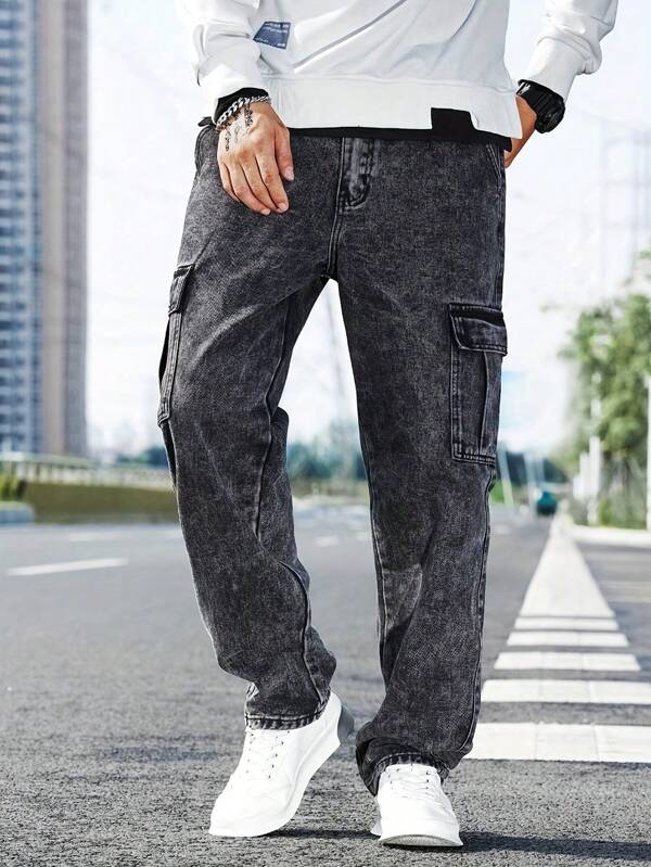 Men's Fashion Casual Multi-Season Cargo Pants, Versatile Outdoor Workwear