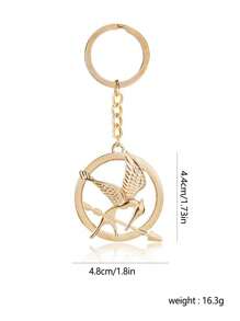 1PC-The Katniss Everdeen Cosplay Prop Replica Key Chain For Hunger Games Movie Enthusiasts - A Symbol Of Rebellion And Hope - Multicolor - View 9
