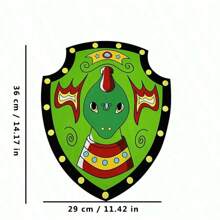 1pc Foam Shield Toy Model, Soft Foam Sword And Shield, Realistic Practice Weapon, Suitable For Halloween, Costume Parties, Conventions, Role-Playing, Blocking Practice, Photography Props, Cosplay Knight - Multicolor - View 16