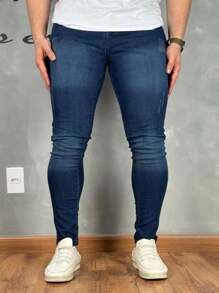 Premium Super Skinny Basic Jeans 01 - Rust Brown - View 4