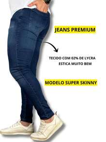 Premium Super Skinny Basic Jeans 01 - Rust Brown - View 2
