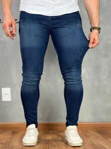 Premium Super Skinny Basic Jeans 01 - Rust Brown - View 3