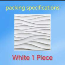 1/10 / 20 / 33 sztuk 3D Paneli Ściennych Wykonanych Z Materiału PVC. Należy Do Dekoracji Ściennych W Wystroju Domu, Szczególnie Do Dekoracji Pokoju. Dekoracja Łazienki. Dekoracja Sypialni. Dekoracja Salonu; Rozmiar Panelu Ściennego: 30 X30 CM Kolor: Biały/Czarny