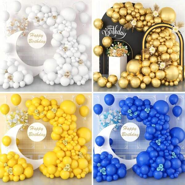 113pcs Latex Balloons, Balloon Flower Arch Kit, Various Sizes 18_12_10_5 Suitable For Birthday, Theme Parties, Graduation Ceremonies, Wedding Decorations, Christmas