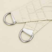 Outdoor Sunshade Sail Rectangular Cream Oxford Fabric 2x5m UV Canopy - White - View 5