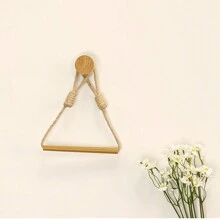 Bohemischer Stil Holz Taschentuchbox Halter, einzigartiger Papierhandtuchspender für Küche/Badezimmer, selbstklebend oder bohren installiert (ca. 15cm), natürliche Farbe Badezimmer Dekoration Herbstdekoration