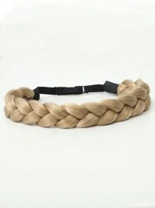 合成头带鱼尾辫子头发带可调节腰带编织发带波西米亚风格女士发型发饰 - 彩色 - 查看 17