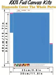 1 Set Of 30-40 Inch Unframed Diamond Painting Kit, 5D Handmade DIY Sunshine Puppy, Home Decor, Surprise Gift - Multicolor - View 6