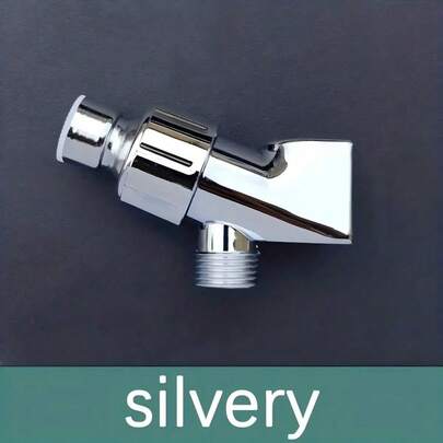 1pc Multi-Functional Swivel Shower Head Holder, Bathroom Shower Head Bracket, No Drill Installation, Universal G1/2 Interface, Shower Head Fixing Holder