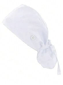 Einstellbare Arbeitsmütze mit Knopf-Pferdeschwanz, Schweißband für Arbeitshut, elastisches Bindekopfteil, 1 Stück