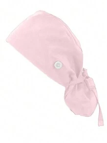 Einstellbare Arbeitsmütze mit Knopf-Pferdeschwanz, Schweißband für Arbeitshut, elastisches Bindekopfteil, 1 Stück