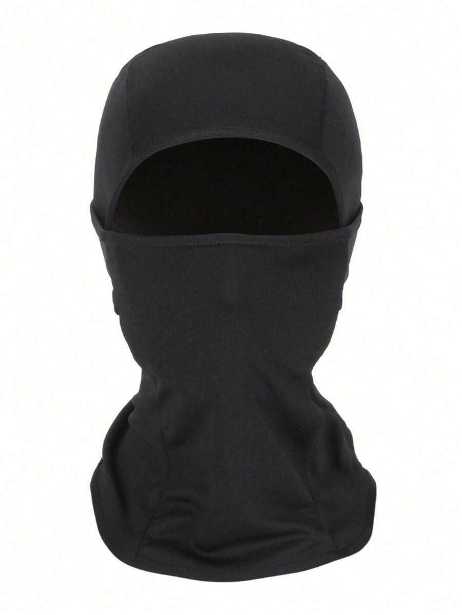 1 pieza Pasamontañas a prueba de viento con máscara térmica, cuello de esquí y ciclismo tipo gorro para hombres