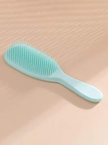 1 pieza Peine con cojín de aire de primavera, desmontable, con función de masaje del cabelludo, funciona tanto en seco como en húmedo para desenredar el cabello y evitar nudos, compacto y conveniente, útiles para volver a la escuela